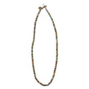 MIKIA（ミキア）<br>ターコイズ ジャスパー ビーズ ネックレス heishi beads necklace/turquoise mix 39431005205