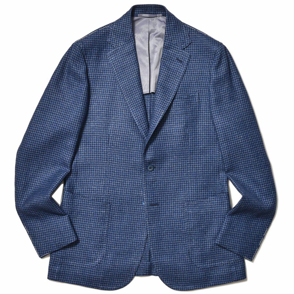 Stile Latino / VINCENZO ハウンドトゥース ジャケット STILE LATINO（スティレ ラティーノ）VINCENZO ウールアルパカシルク