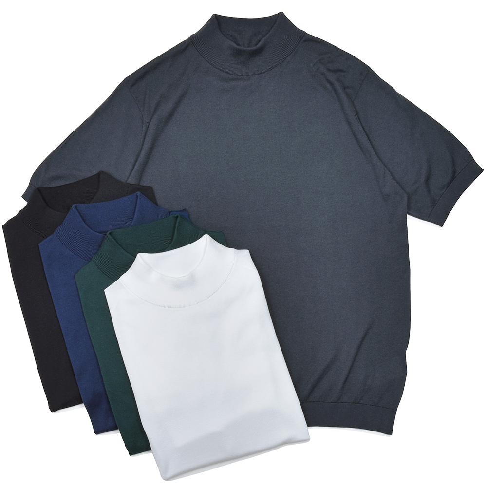 JOHN SMEDLEY モックネックニット シーアイランドコットン イギリス製 JOHN SMEDLEY（ジョンスメドレー）｜JOHN SMEDLEY（ジョンスメドレー