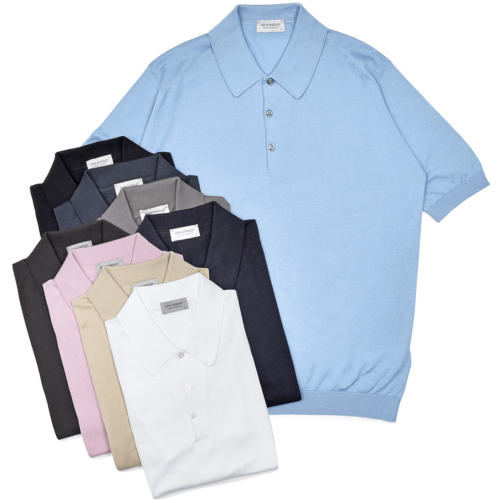未使用　JOHN SMEDLEY シーアイランドコットン　ニットポロシャツ JOHN SMEDLEY ジョンスメドレー ニットポロシャツ ISIS シーアイランド