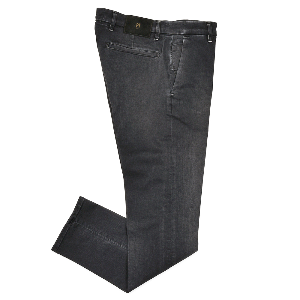 PT TORINO DENIM(ピーティートリノデニム)<br>ring別注 コットンレーヨンポリエステル ストレッチ ブラックデニムパンツ HOUSE/SUPERSLIM FIT/OA3110 33051031081