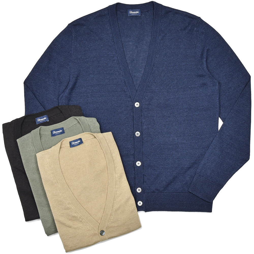 【美品】DRUMOHR ドルモア コットン カーディガン GRAY グレー imgrc0095257182.jpg