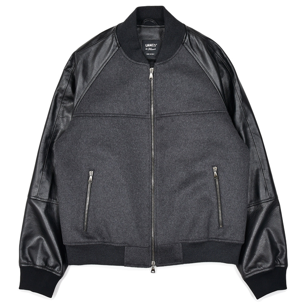 EMMETI(エンメティ)<br>TAYLOR カーフ×メルトン ボンバージャケット 34252005085