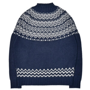 イタリア製 Drumohr 30GG ニットポロ ブルー ドルモア イタリア製 Drumohr 30GG ニットポロ ブルー ドルモア