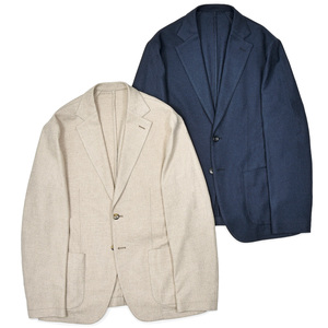 GUY ROVER（ギローバー）<br>ヴァージンウール ストレッチ サキソニー シングルジャケット 37052004027