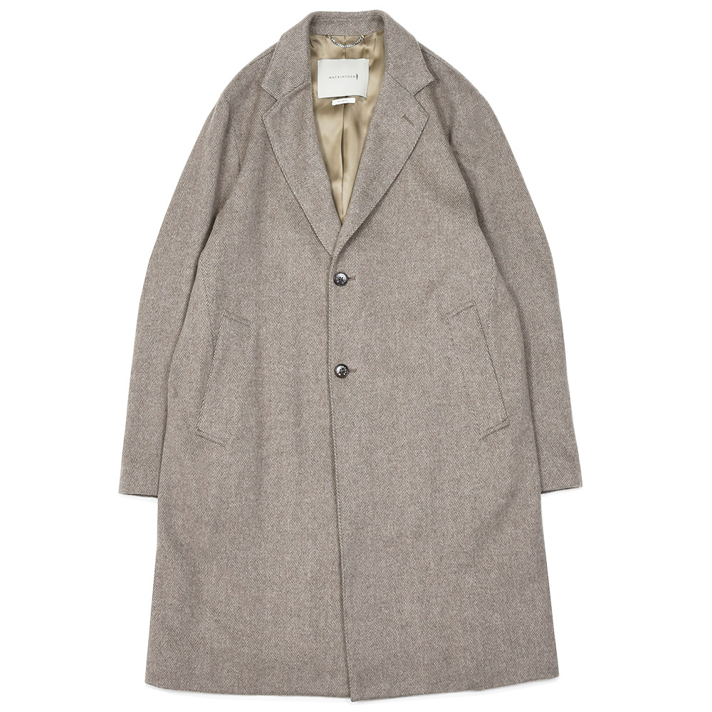 MACKINTOSH(マッキントッシュ)<br>STANLEY カシミヤライトフランネル Loro Piana レインシステム ヘリンボーン チェスターコート 34156003005