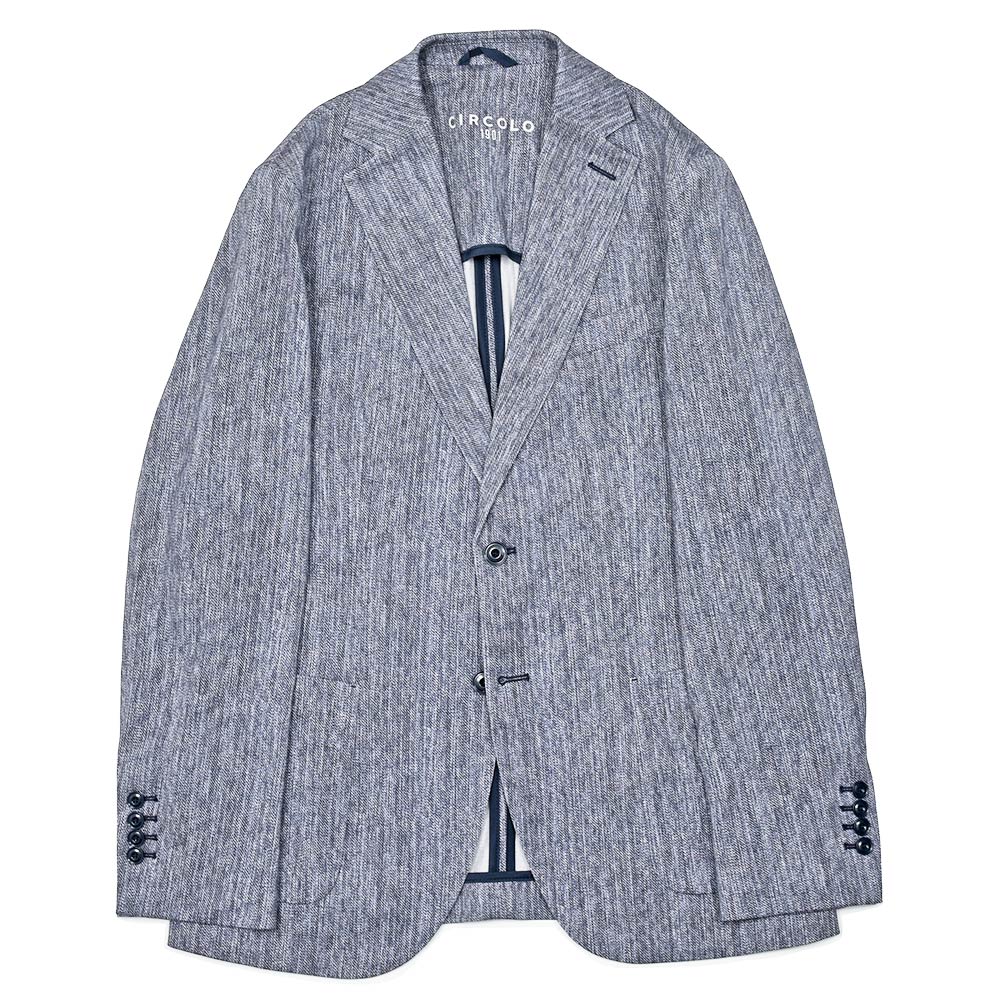 CIRCOLO 1901(チルコロ1901)<br>プレミアムピケ コットンストレッチ 鹿の子ジャージー シングルジャケット 37061002109