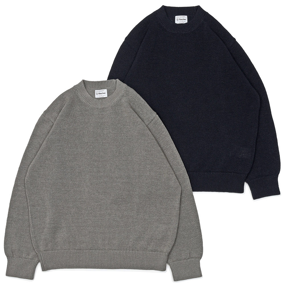 Yonetomi�i���l�g�~�j<br>WASHI COTTON KNIT PULLOVER �a�� �R�b�g�� ���[�Q�[�W �N���[�l�b�N�j�b�g 36061000232