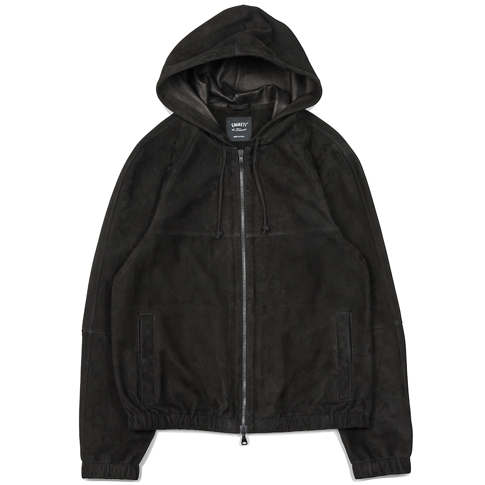 EMMETI(エンメティ)<br>JAYDON SPレザー ラムスエード フーデッドブルゾン 34261014085