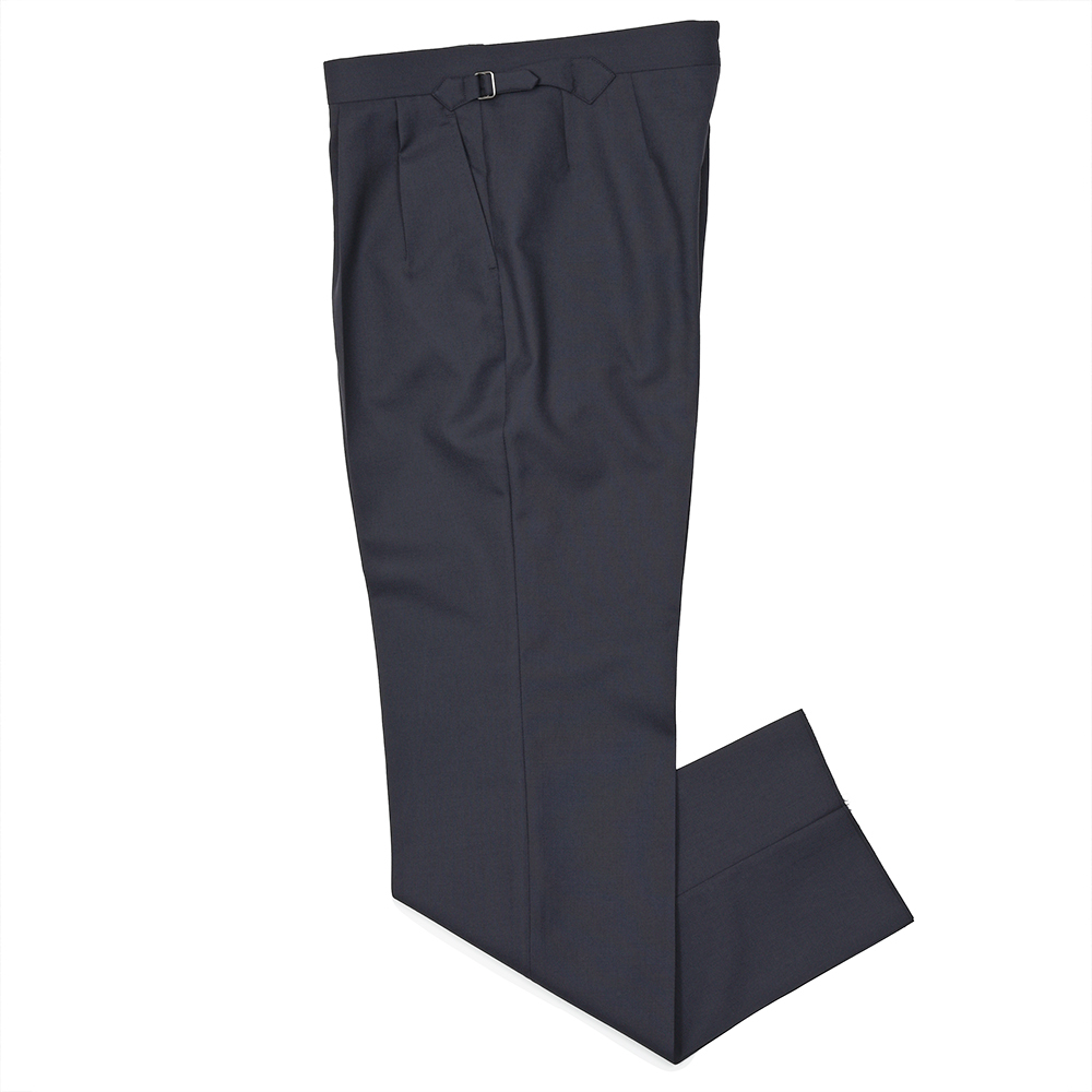 Fumiya Hirano THE TROUSERS(フミヤヒラノトラウザーズ)<br>MADDOX ウールトロピカル サイドアジャスター 2インプリーツパンツ 33061002182