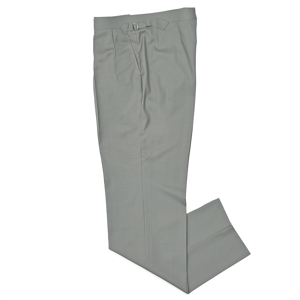 Fumiya Hirano THE TROUSERS(フミヤヒラノトラウザーズ)<br>MADDOX ウールトロピカル サイドアジャスター 2インプリーツパンツ 33061004182