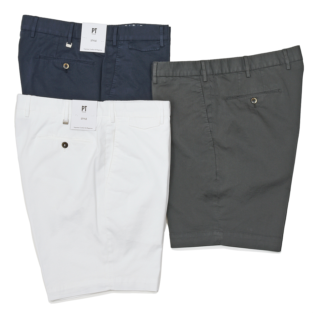 PT TORINO�i�s�[�e�B�[�g���m�j<br>�R�b�g���X�g���b�`�M���o�W�� �m�[�v���[�c�V���[�g�p���c BERMUDA SHORT/PU42 33161006081