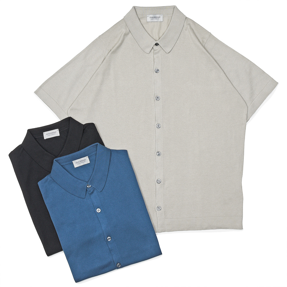 JOHN SMEDLEY�i�W�����X���h���[�j<br>FOLKE �V�[�A�C�����h�R�b�g�� 30�Q�[�W �j�b�g�V���c EASY FIT 36061000030
