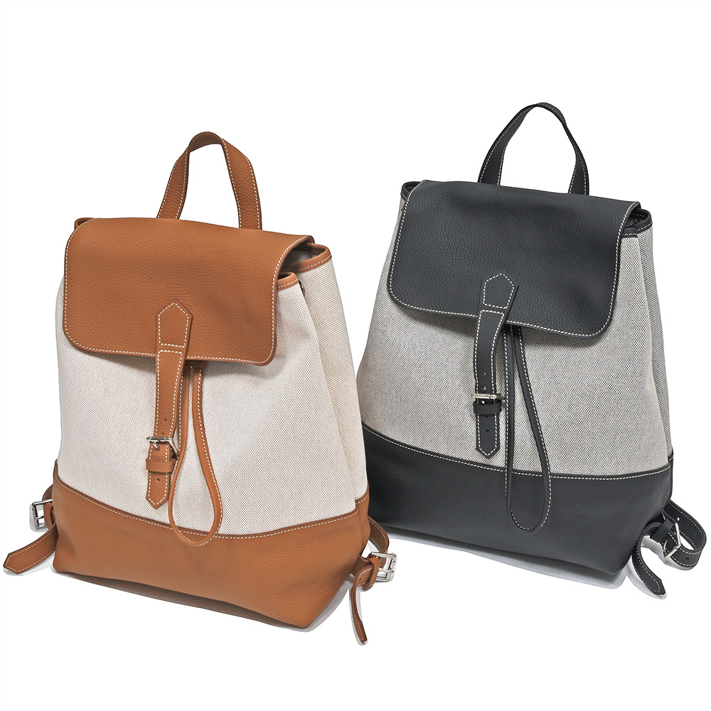 Charles et Charlus(シャルル エ シャルリュス)<br>Marcel グレインレザー×キャンバス バックパック 38461011238