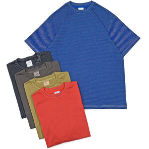 Yonetomi�i���l�g�~�j<br>GARMENT DYED BORDER T-SHIRT �R�b�g���|���G�X�e�� �K�[�����g�_�C �{�[�_�[ �N���[�l�b�N�J�b�g�\�[ 32161000232