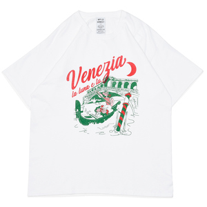 WILD DONKEY�i���C���h �h���L�[�j<br>VENEZIA TSHIRT �R�b�g�� �N���[�l�b�N �v�����gT�V���c 32161003146