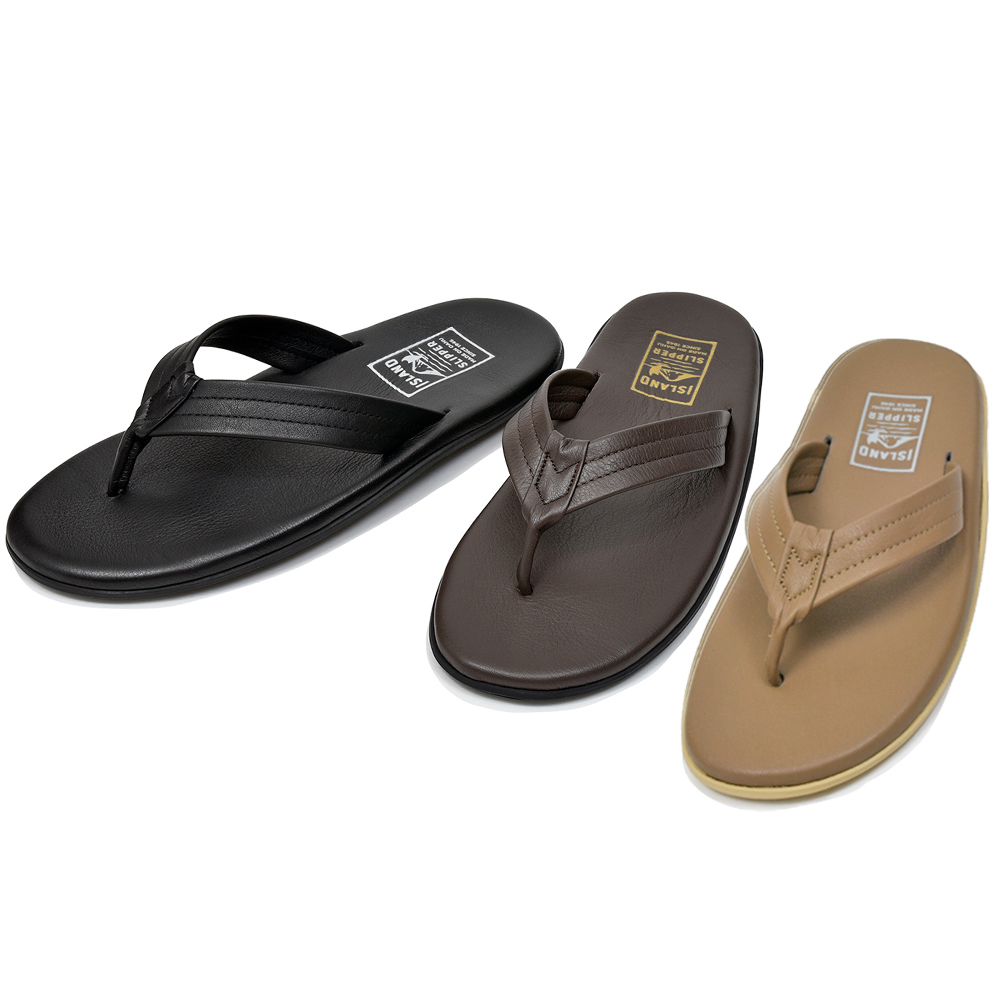 ISLAND SLIPPER(アイランドスリッパ)<br>202 フルグレインレザー トング レザーサンダル 35161000228