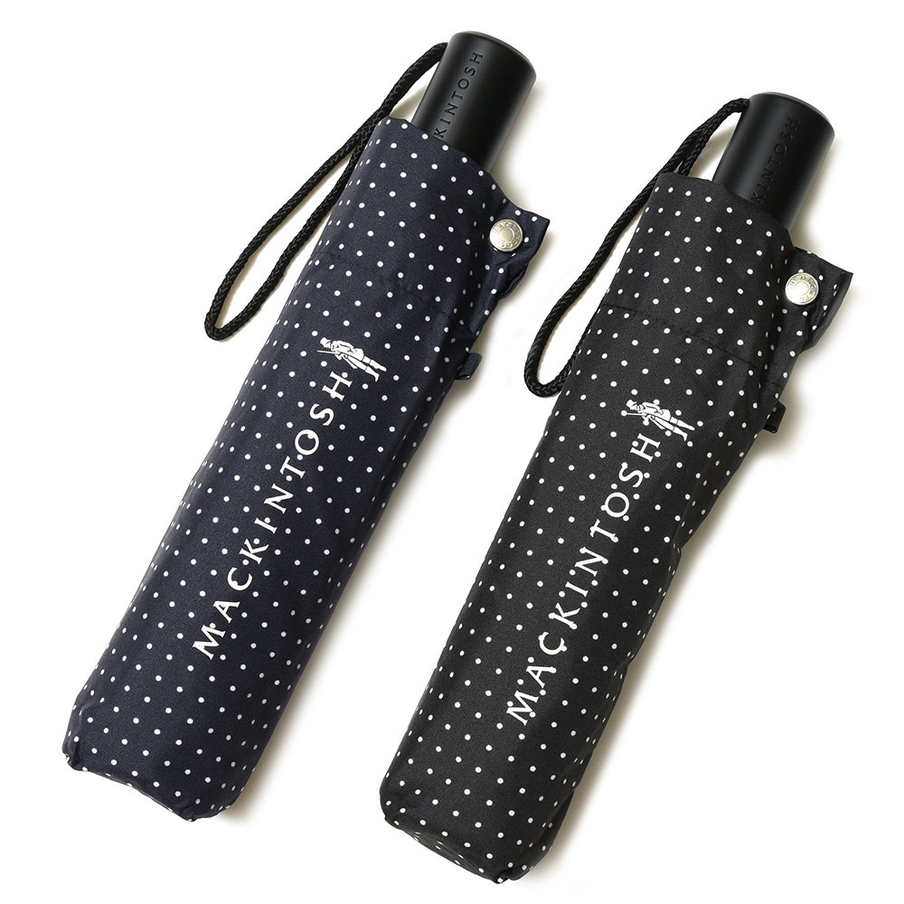 MACKINTOSH(マッキントッシュ)<br>UVカット ポリエステル ドット フォールディングアンブレラ AYR UMBRELLA 39061004005