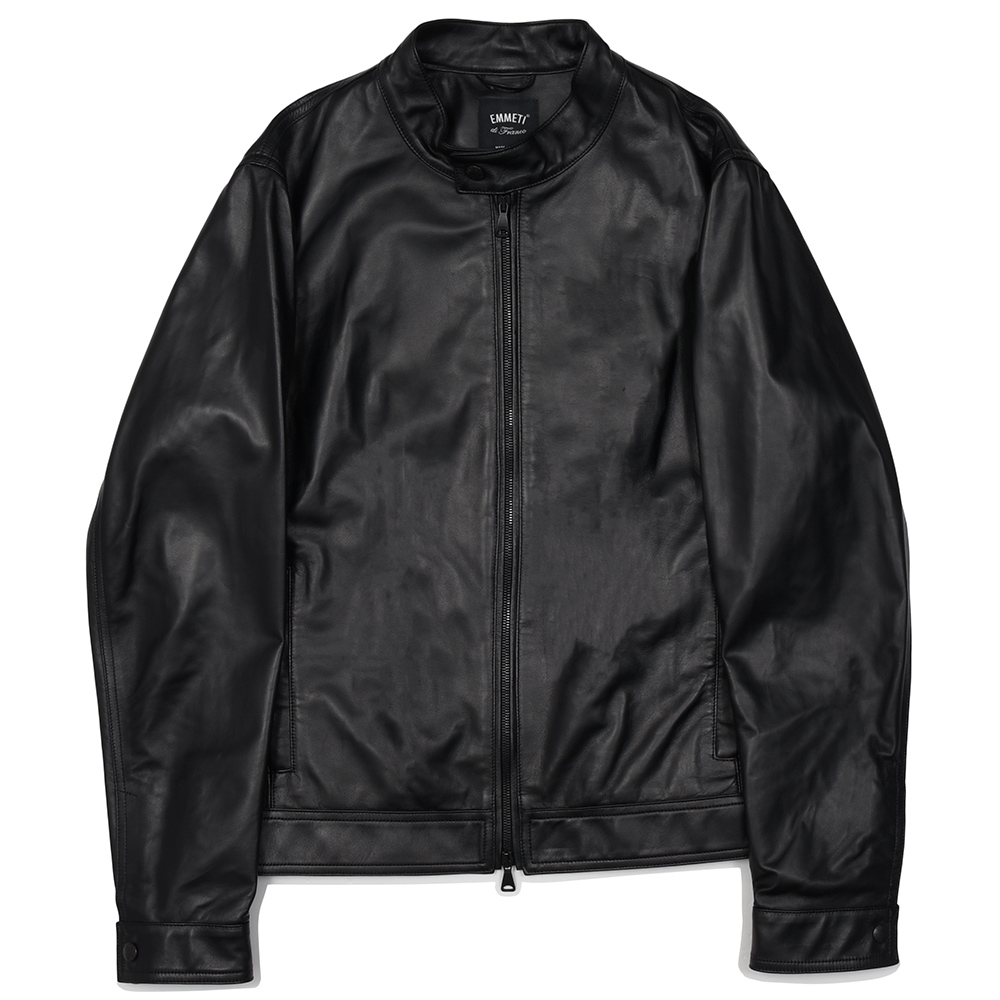 EMMETI(エンメティ)<br>JURI SPレザー ラムナッパレザー ライダースジャケット 34262001085