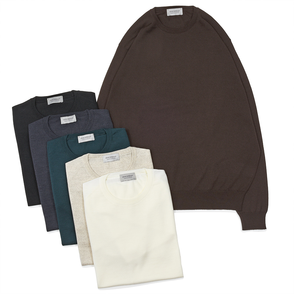 JOHN SMEDLEY�i�W�����X���h���[�j<br>SCANLAN �G�N�X�g���t�@�C�������m�E�[�� 30�Q�[�W �N���[�l�b�N�j�b�g MODERN FIT 36062003030