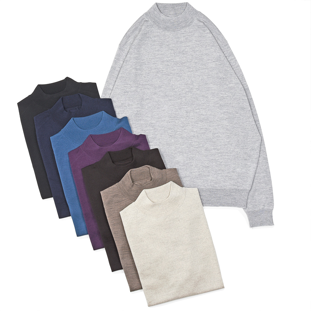 JOHN SMEDLEY�i�W�����X���h���[�j<br>KILDAY �G�N�X�g���t�@�C�������m�E�[�� 30�Q�[�W ���b�N�l�b�N�j�b�g MODERN FIT 36062001030