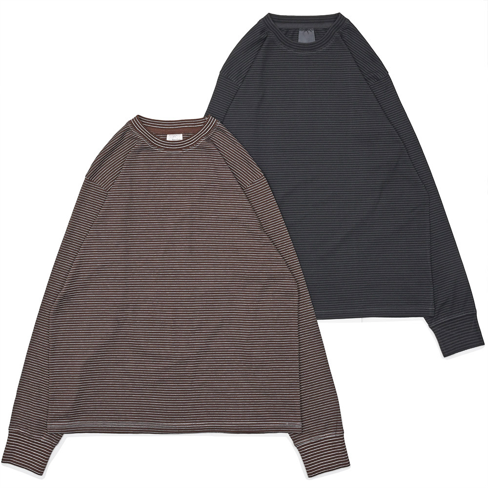 Yonetomi�i���l�g�~�j<br>GARMENT DYED BORDER T-SHIRT �R�b�g���|���G�X�e�� �K�[�����g�_�C �{�[�_�[ �N���[�l�b�N�J�b�g�\�[ 32062000232