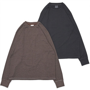 Yonetomi�i���l�g�~�j<br>GARMENT DYED BORDER T-SHIRT �R�b�g���|���G�X�e�� �K�[�����g�_�C �{�[�_�[ �N���[�l�b�N�J�b�g�\�[ 32062000232