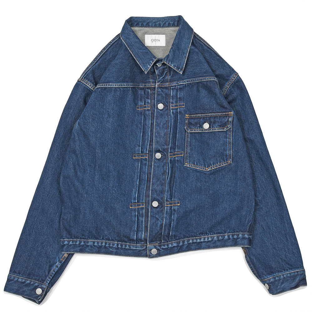 CIOTA(シオタ)<br>Single Pocket Denim Jacket スビンコットン 1stタイプ デニムジャケット 34062000241