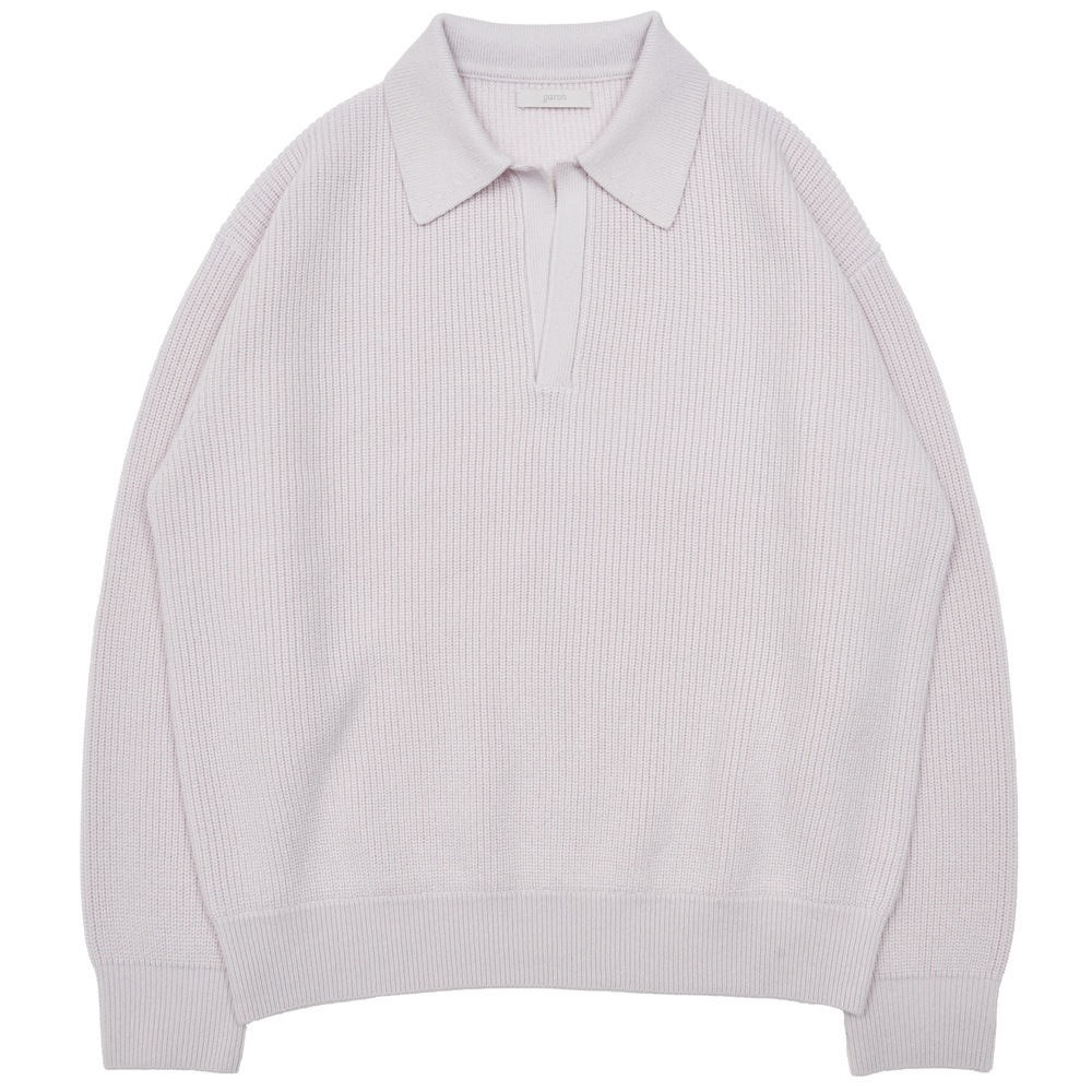 garoh(ガロウ)<br>knit03 ミドルゲージ ウールカシミア スキッパーニット 36062800239