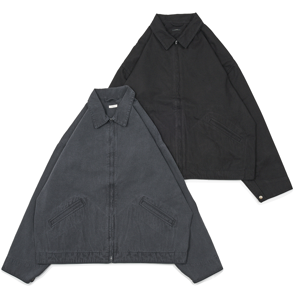 alvana(アルヴァナ)<br>BLACK TWILL DETROIT ZIP JACKET ブラックツイル ワークジャケット 34062000240