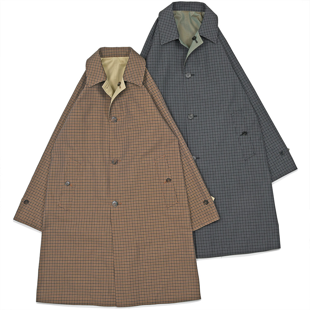 MACKINTOSH(マッキントッシュ)<br>BALFIELD REVERSIBLE ウールコットン ガンクラブチェック リバーシブル バルカラーコート 34162000005