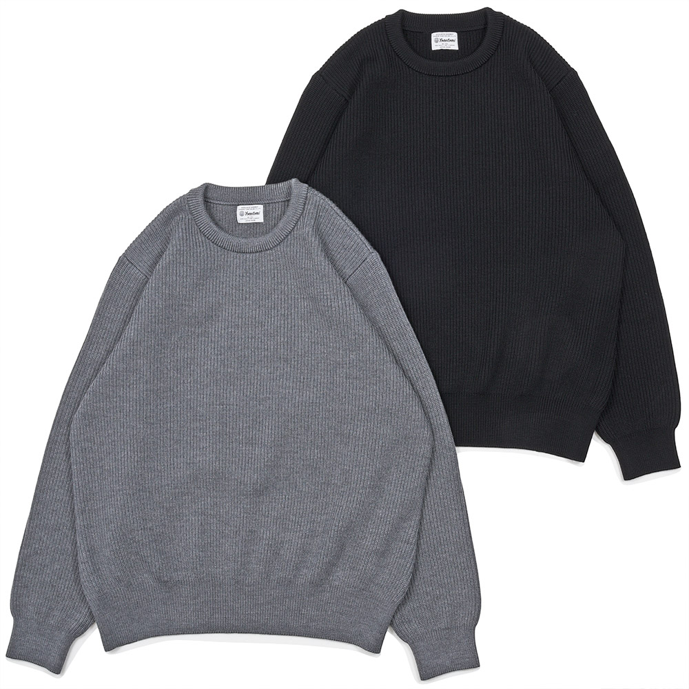 Yonetomi�i���l�g�~�j<br>EX FINE WOOL RIB KNIT Pullover �G�N�X�g���t�@�C�������m�E�[�� ���u �N���[�l�b�N�j�b�g 36062002232