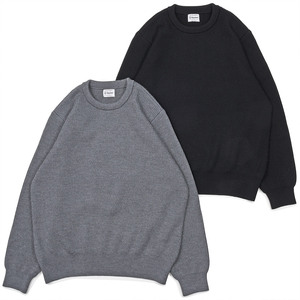Yonetomi�i���l�g�~�j<br>EX FINE WOOL RIB KNIT Pullover �G�N�X�g���t�@�C�������m�E�[�� ���u �N���[�l�b�N�j�b�g 36062002232