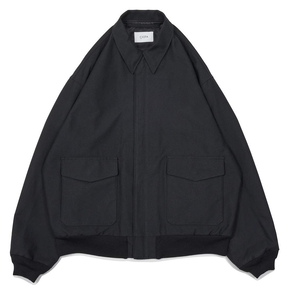 CIOTA(シオタ)<br>Cotton-Wool Back-Sateen A-2 Flight Jacket スビンコットンウールバックサテン フライトジャケット 34062003241